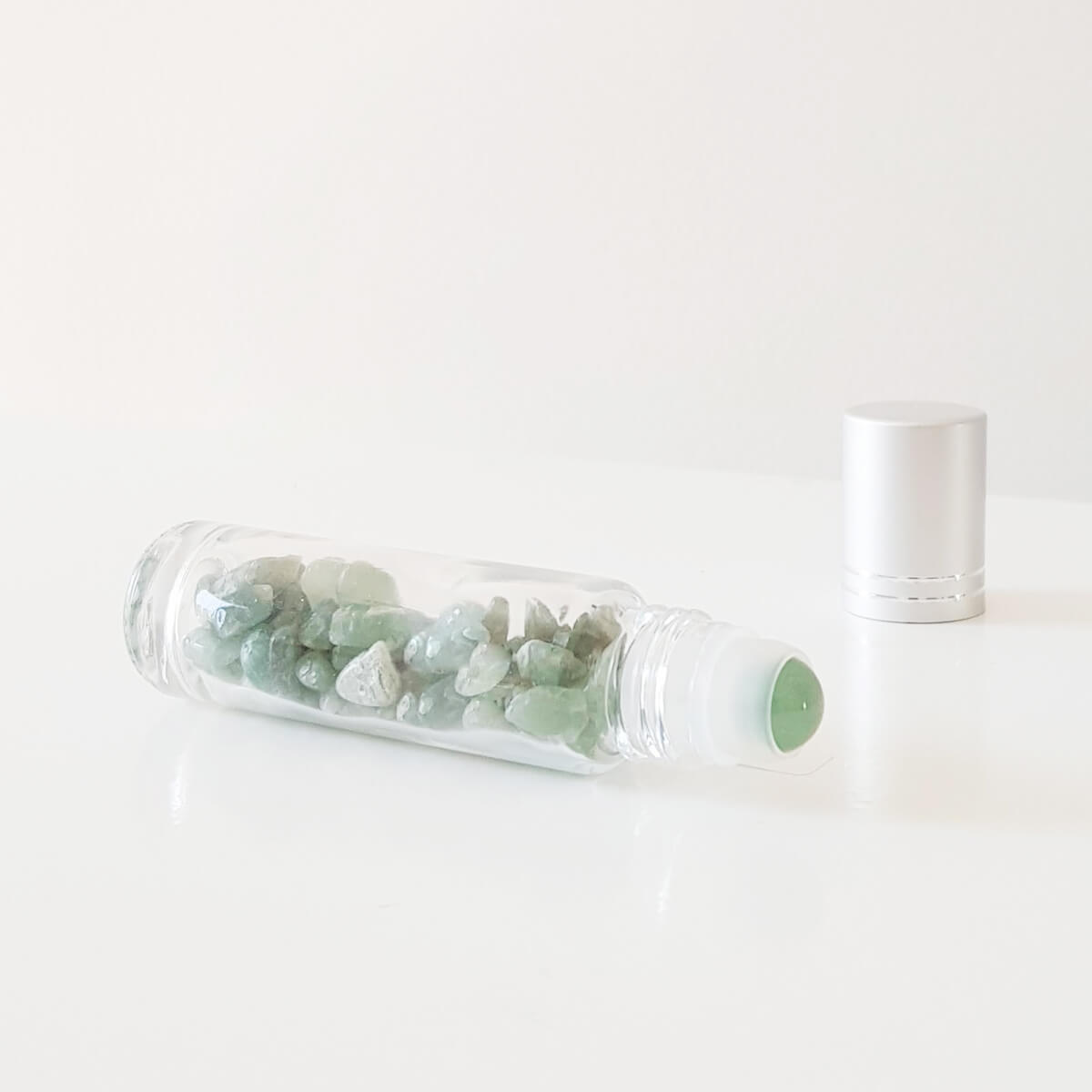 roll-on de cuarzo verde
