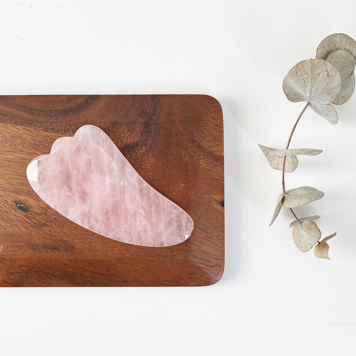 Gua-sha cuarzo rosa grande