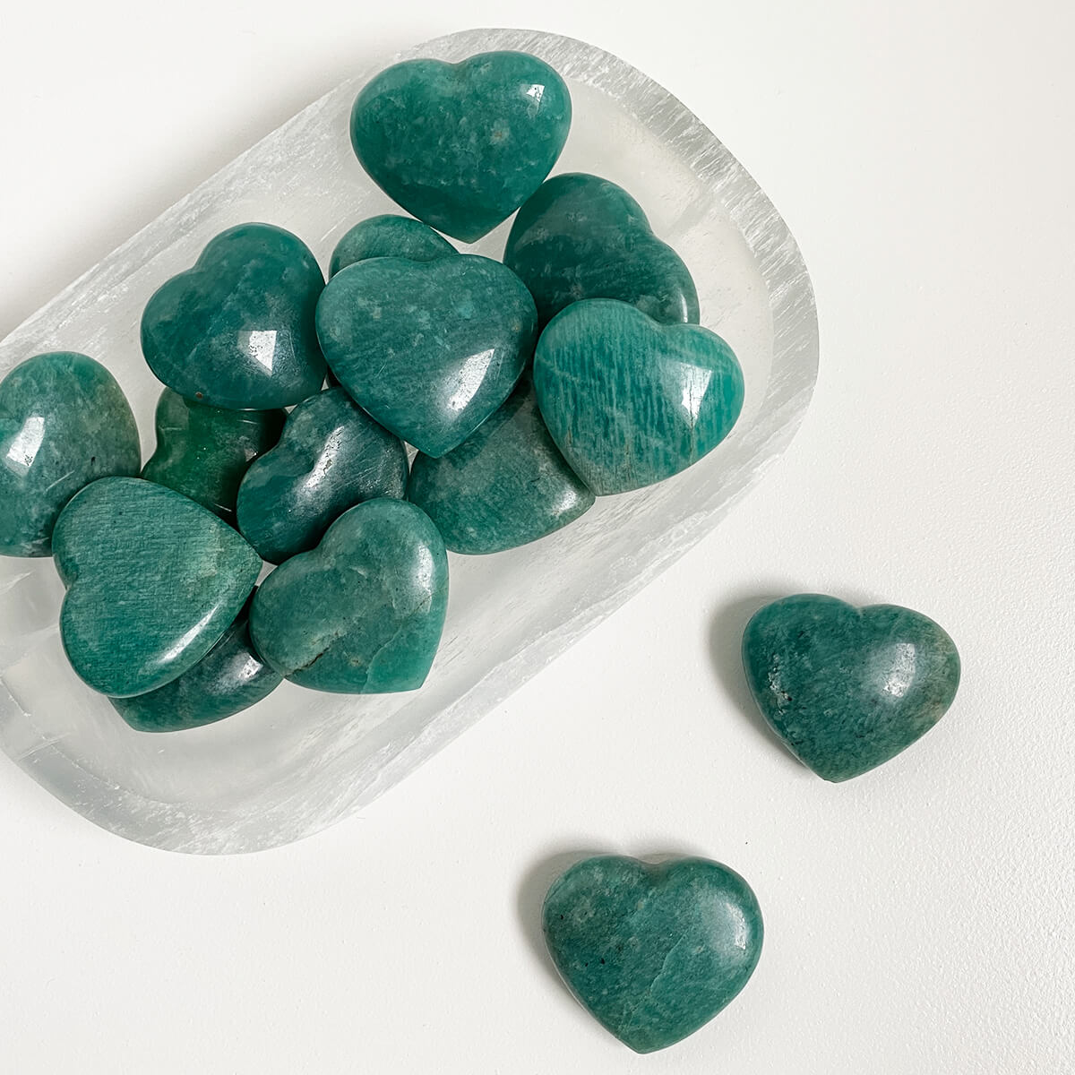 corazón de amazonita pequeño