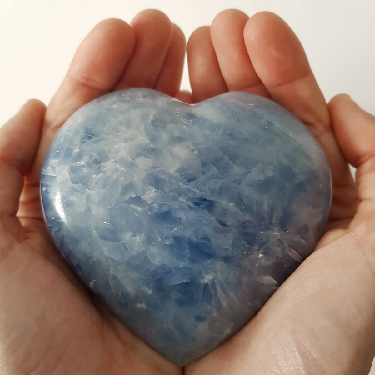 corazón de calcita extra grande