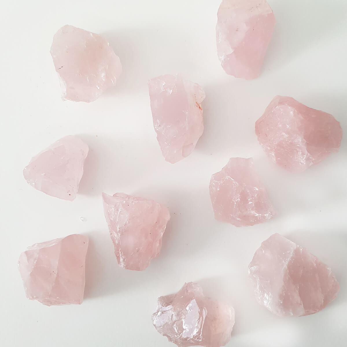 cuarzo rosa pequeño masivo