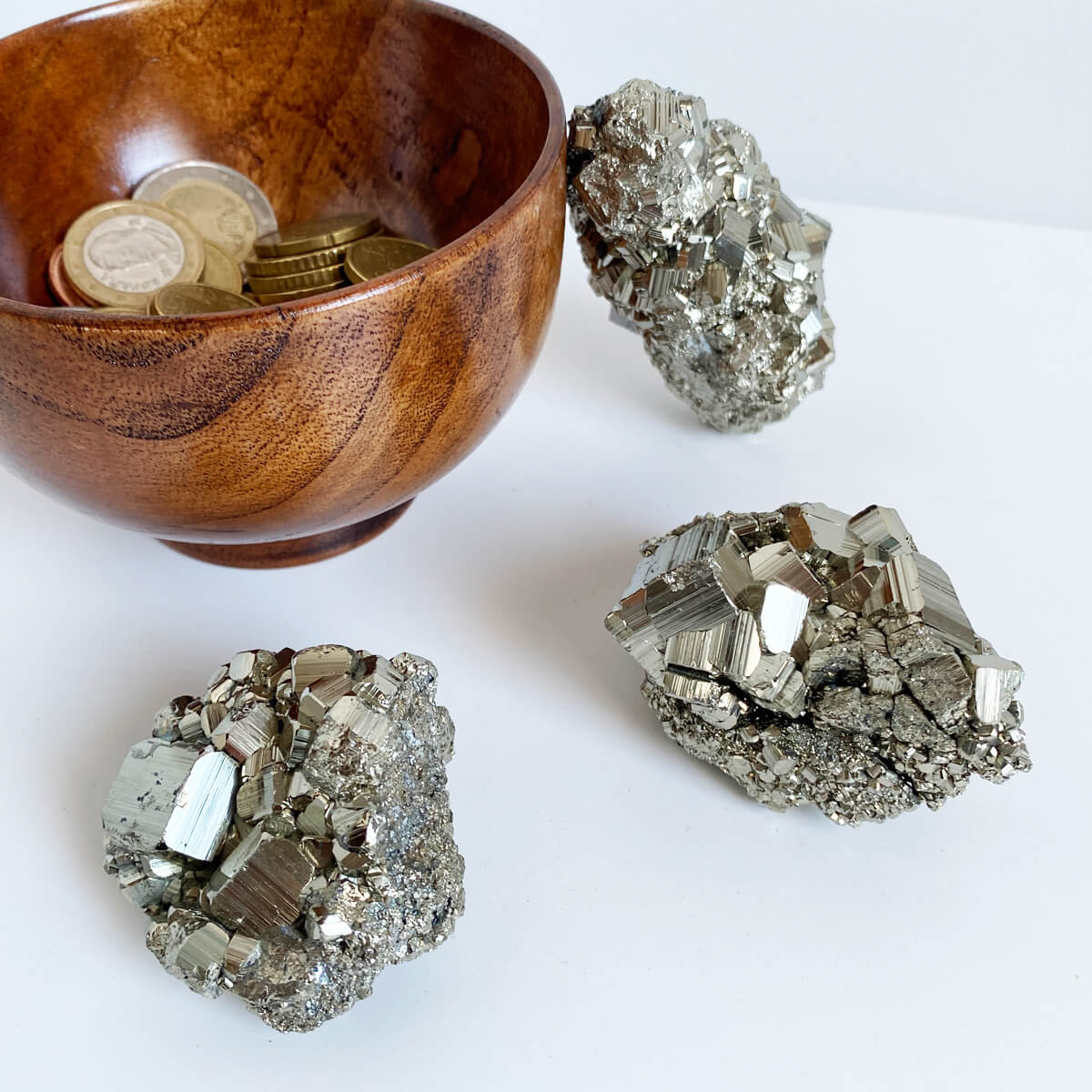 drusa de pirita cúbica