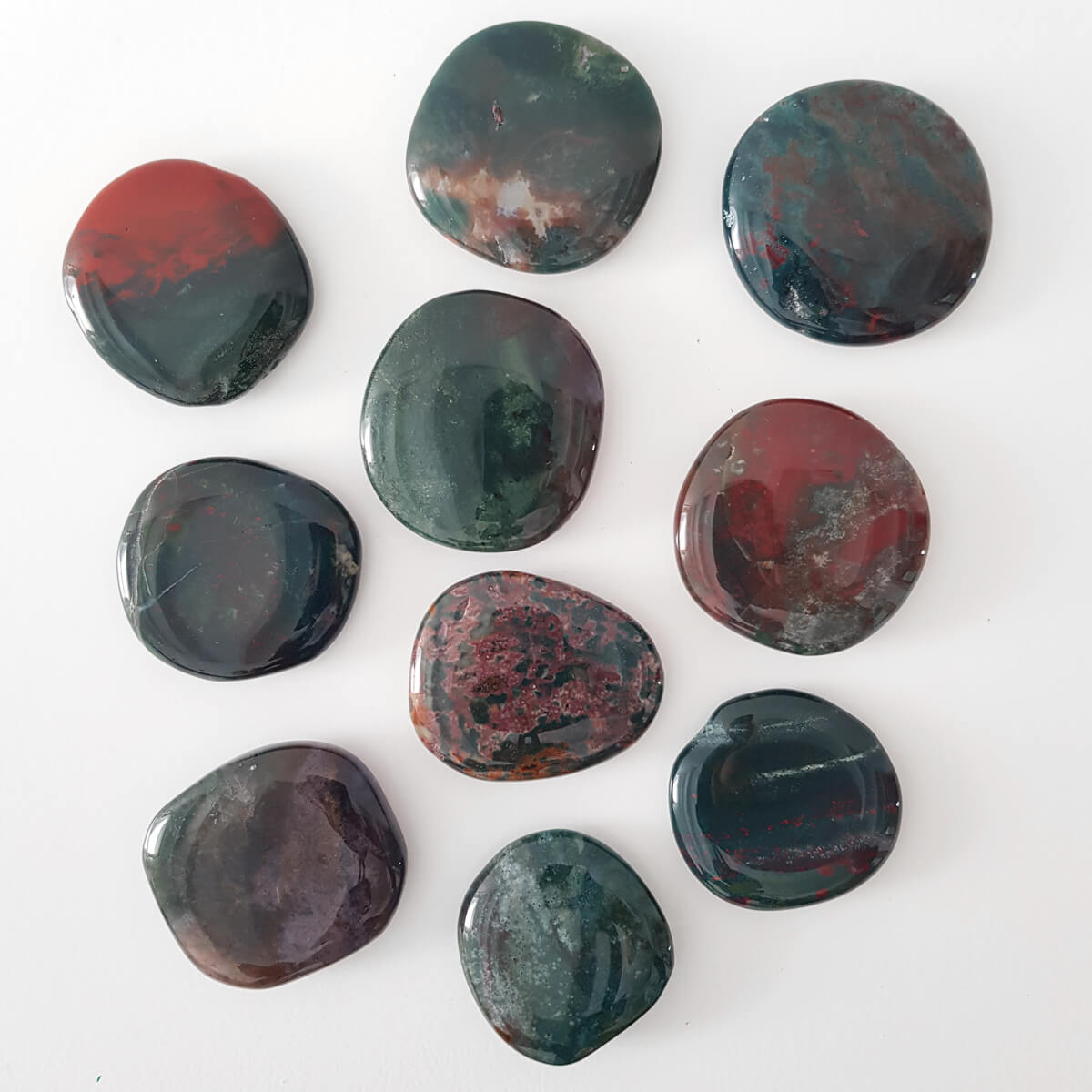 ágata musgosa rodado plano