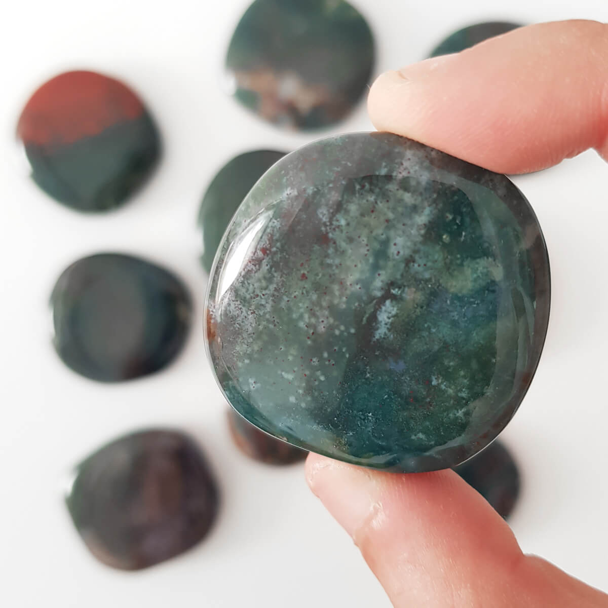 rodado de ágata musgosa