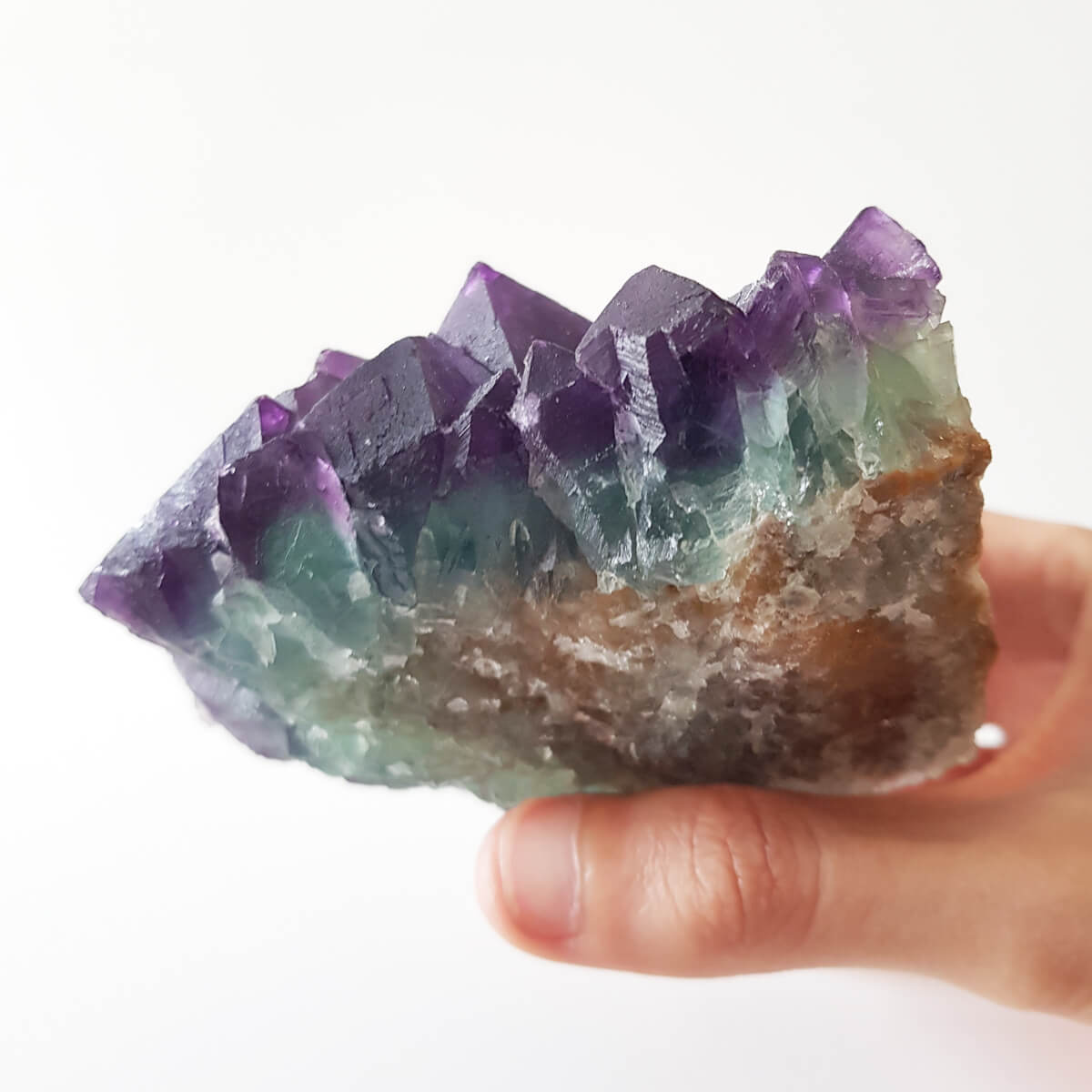 drusa arcoiris fluorita