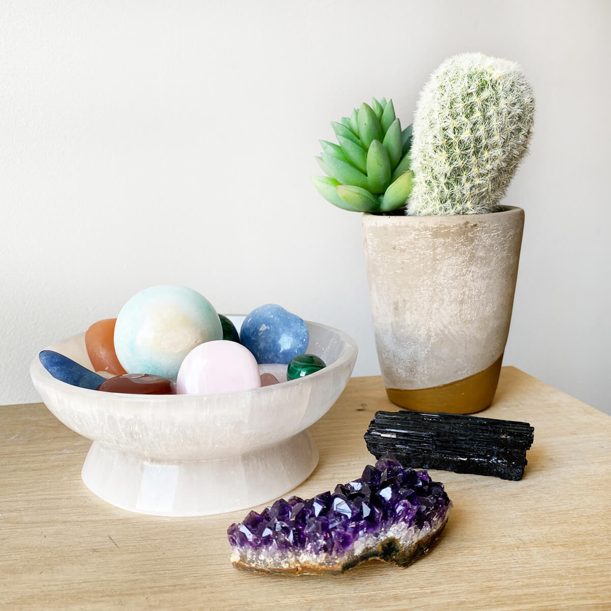 bol de selenita blanca 4