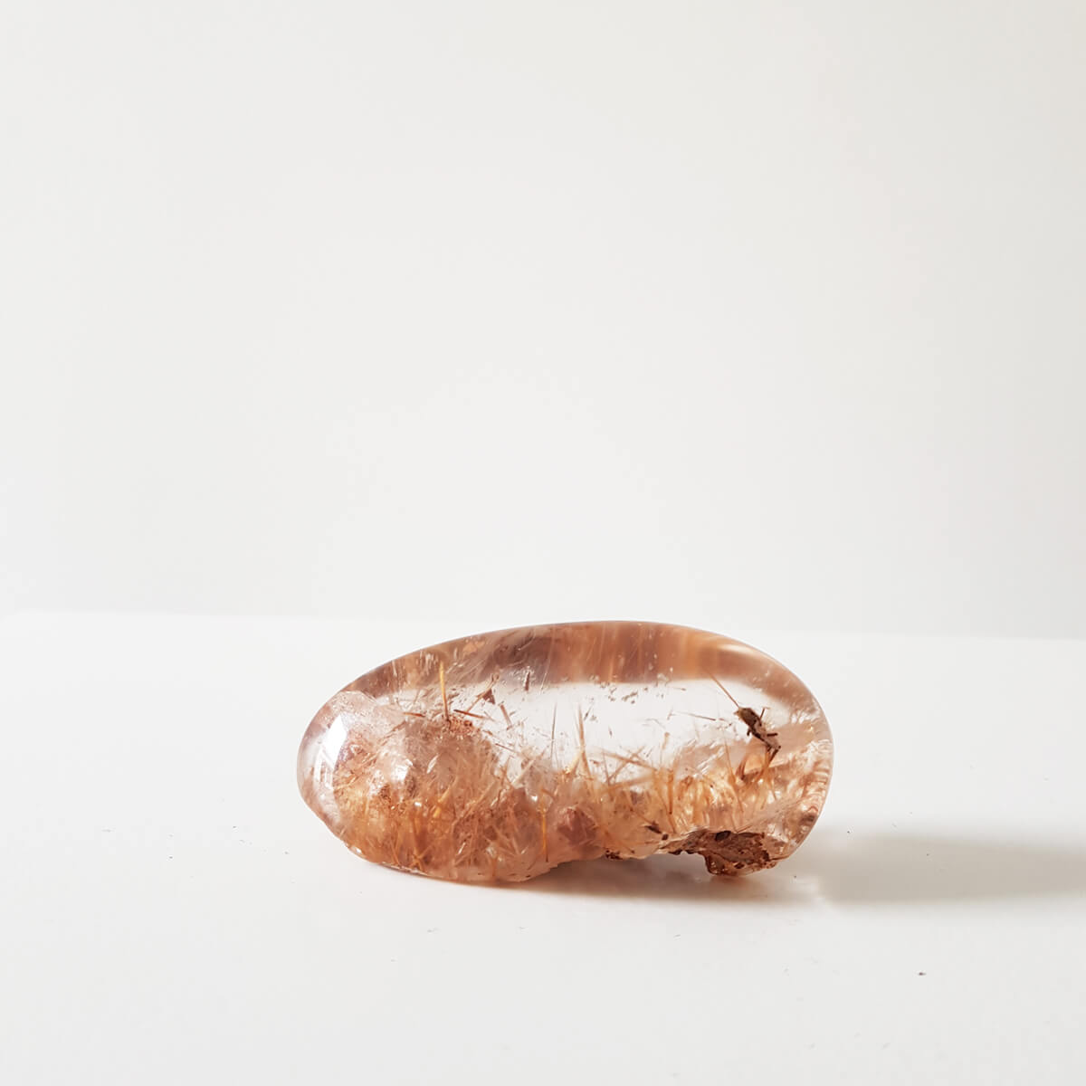 cuarzo rutilado semi pulido