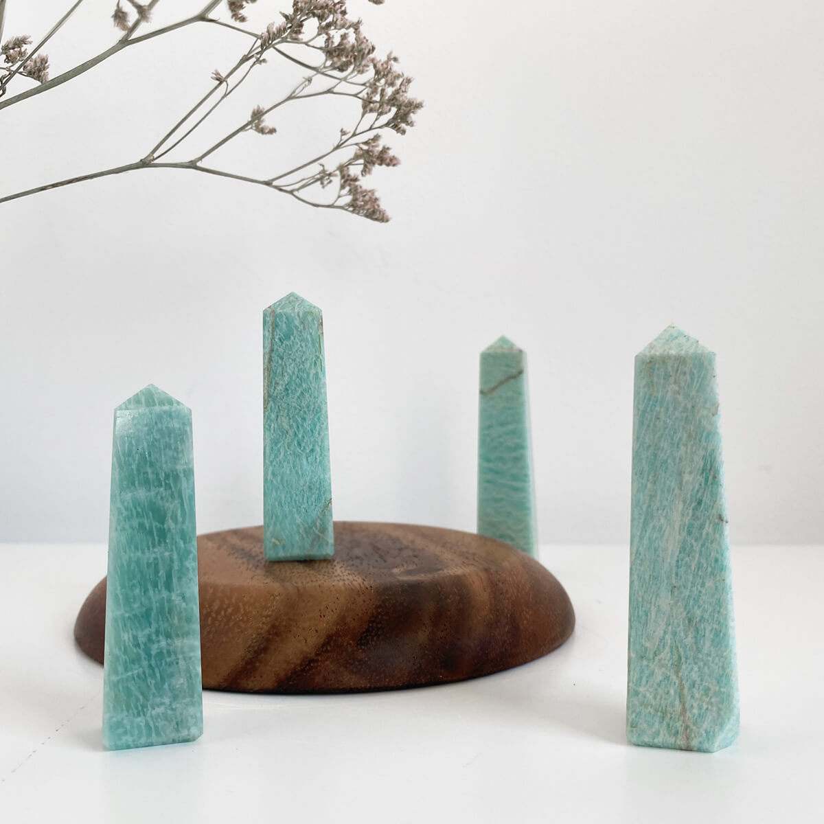 punta de amazonita pequeña