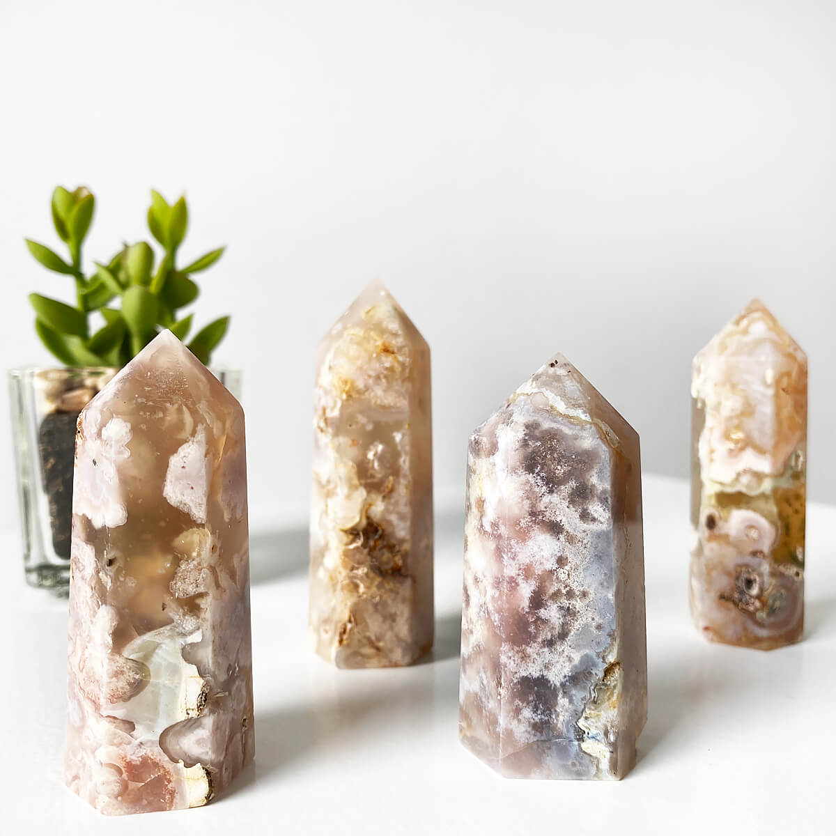 punta de ágata sakura mediana