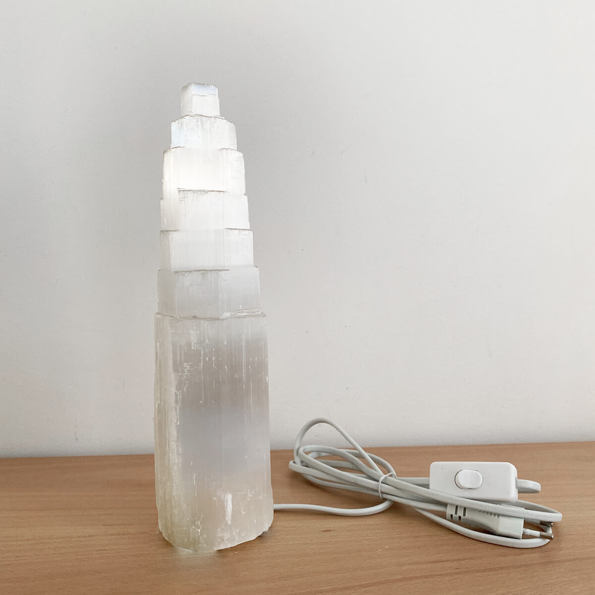 lámpara de selenita mediana marynelis