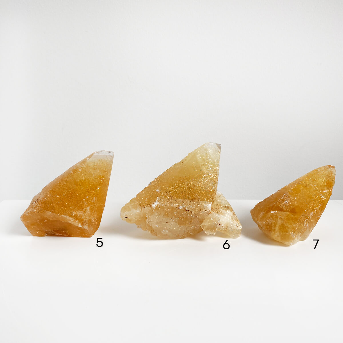 punta de calcita miel pequeña