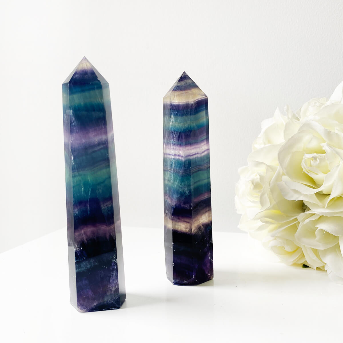 punta de fluorita grande