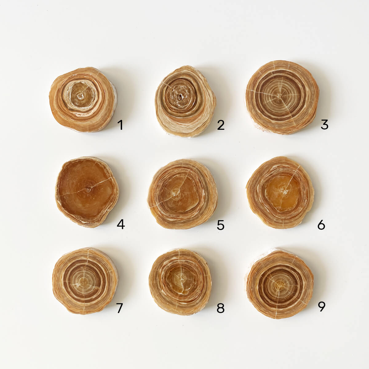 Placa de aragonito veteado mini