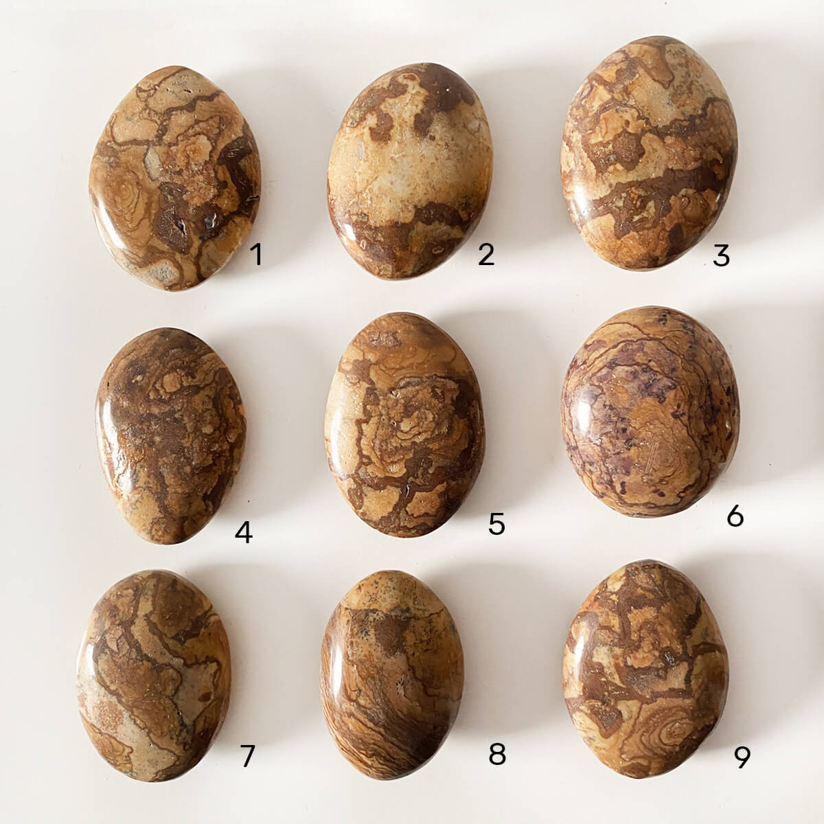 jaspe chocolate rodado pulido