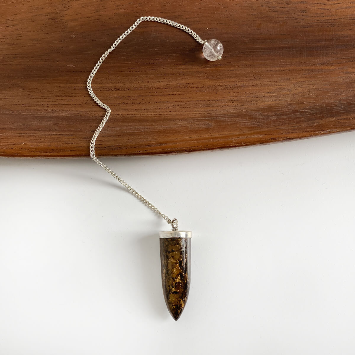 Péndulo de broncita cadena