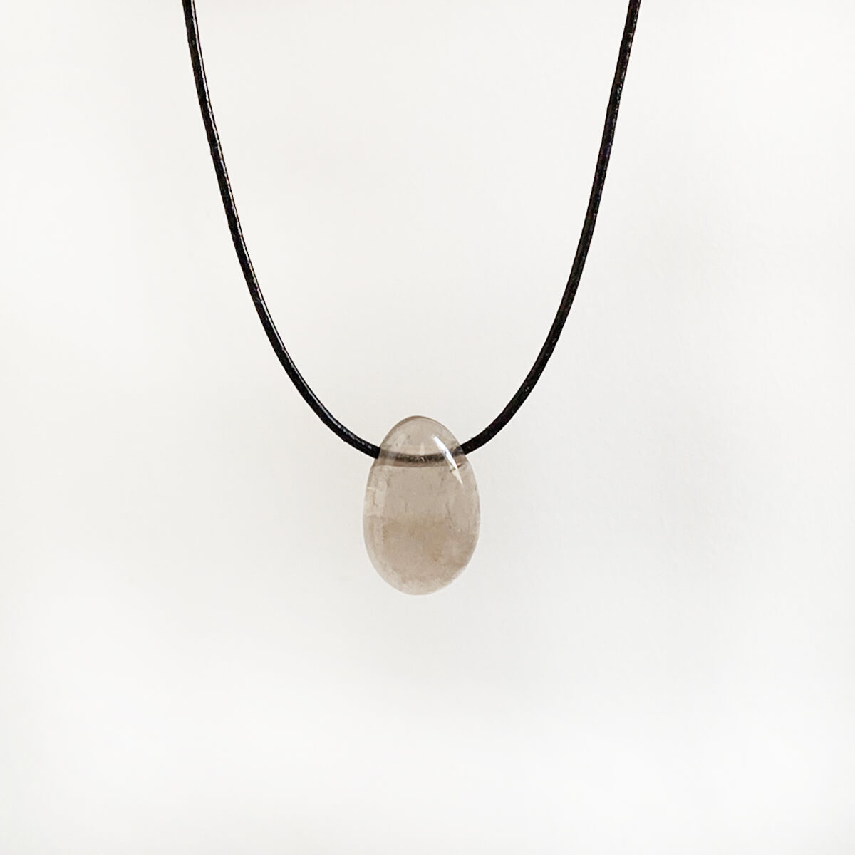 colgante de cuarzo ahumado