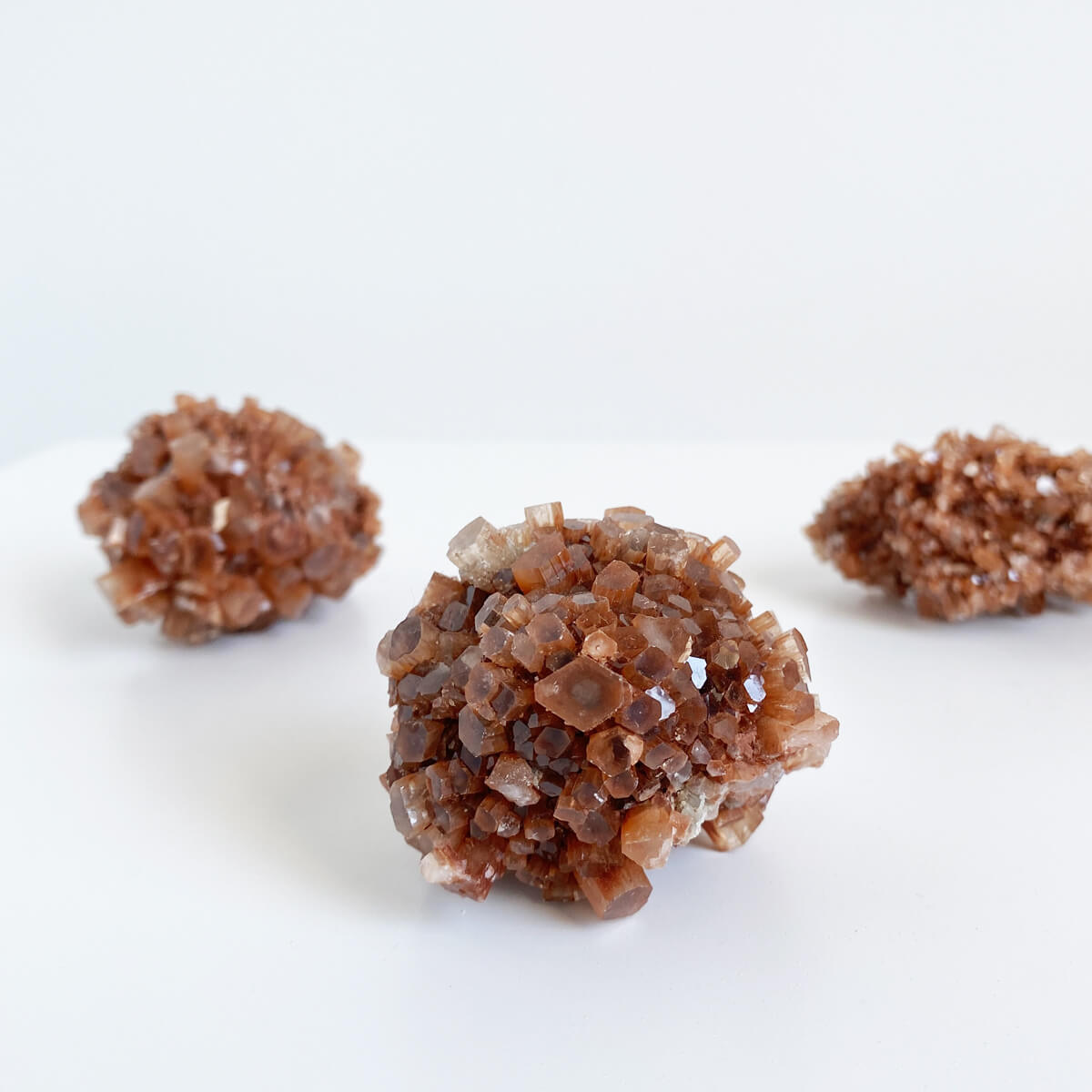 drusa de aragonito estrellado