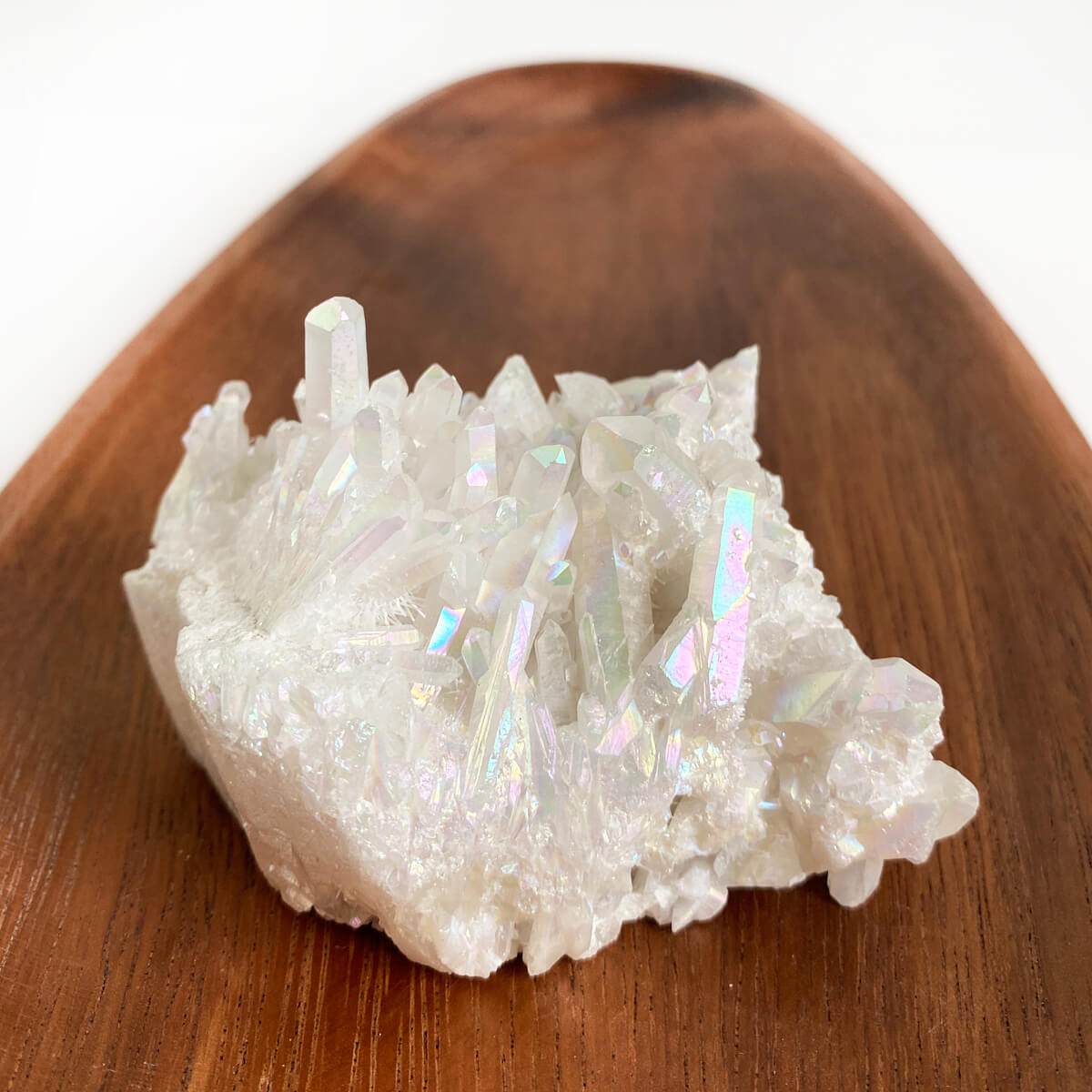 drusa de cuarzo ángel aura