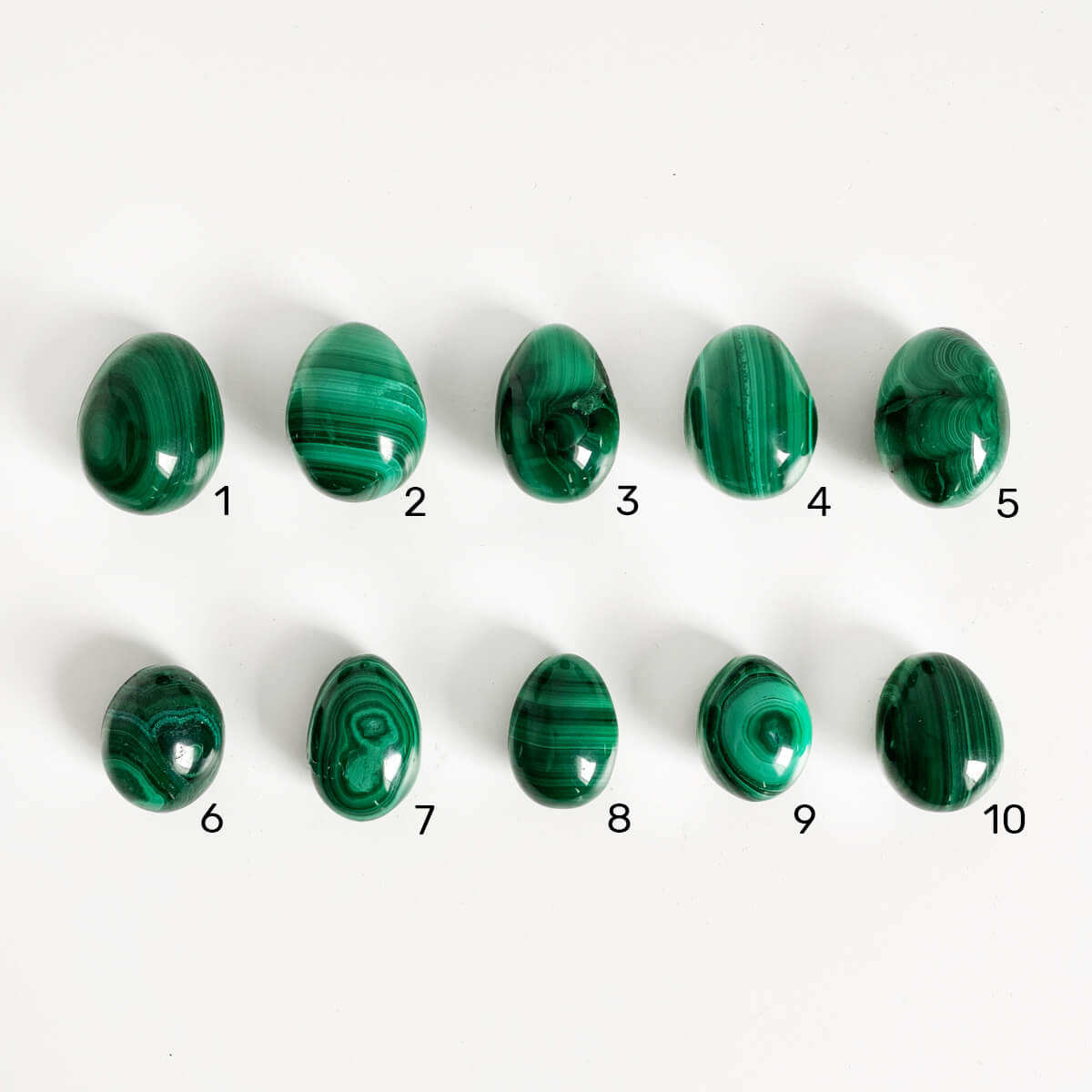 huevo mini de malaquita