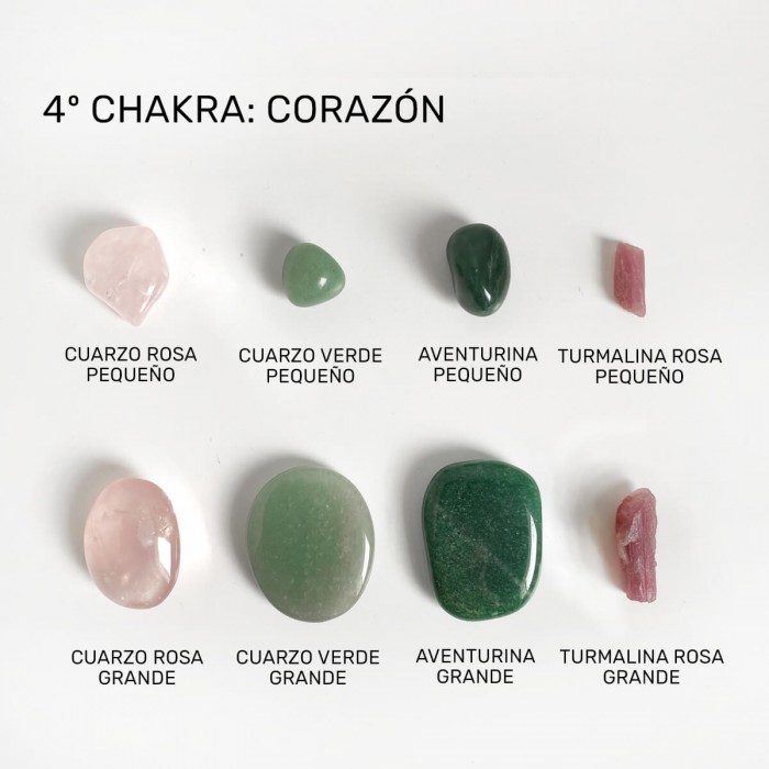 minerales para el chakra corazón