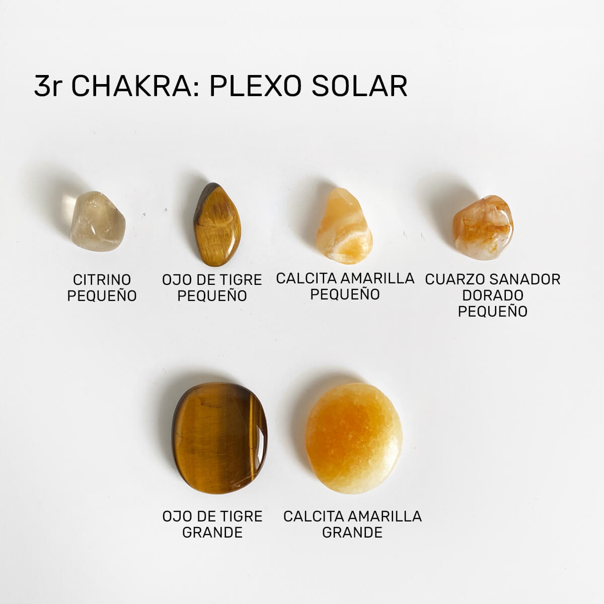 minerales para el chakra plexo solar