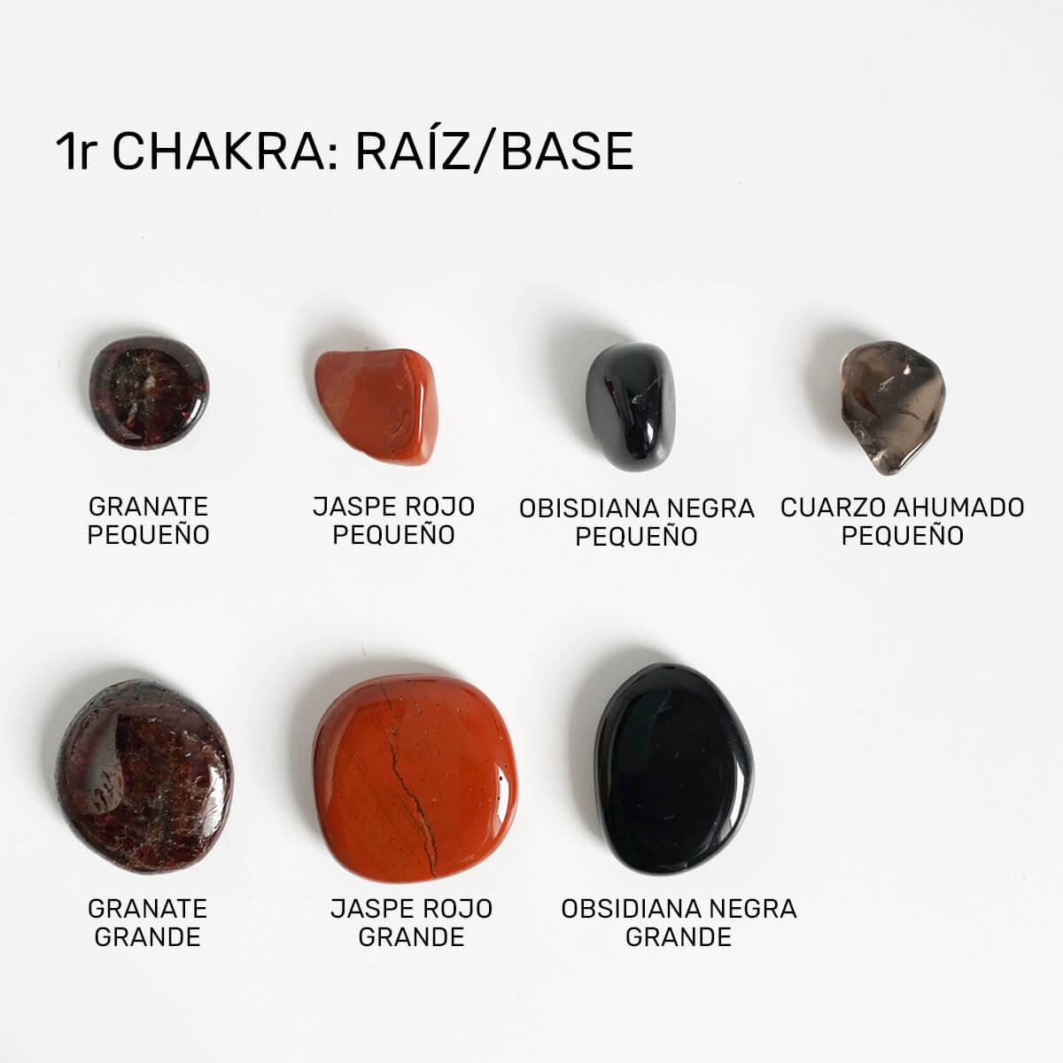 minerales para el chakra raiz