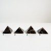 pirámides de cuarzo ahumado minis
