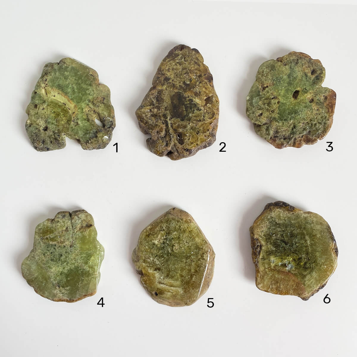 placas de granate verde