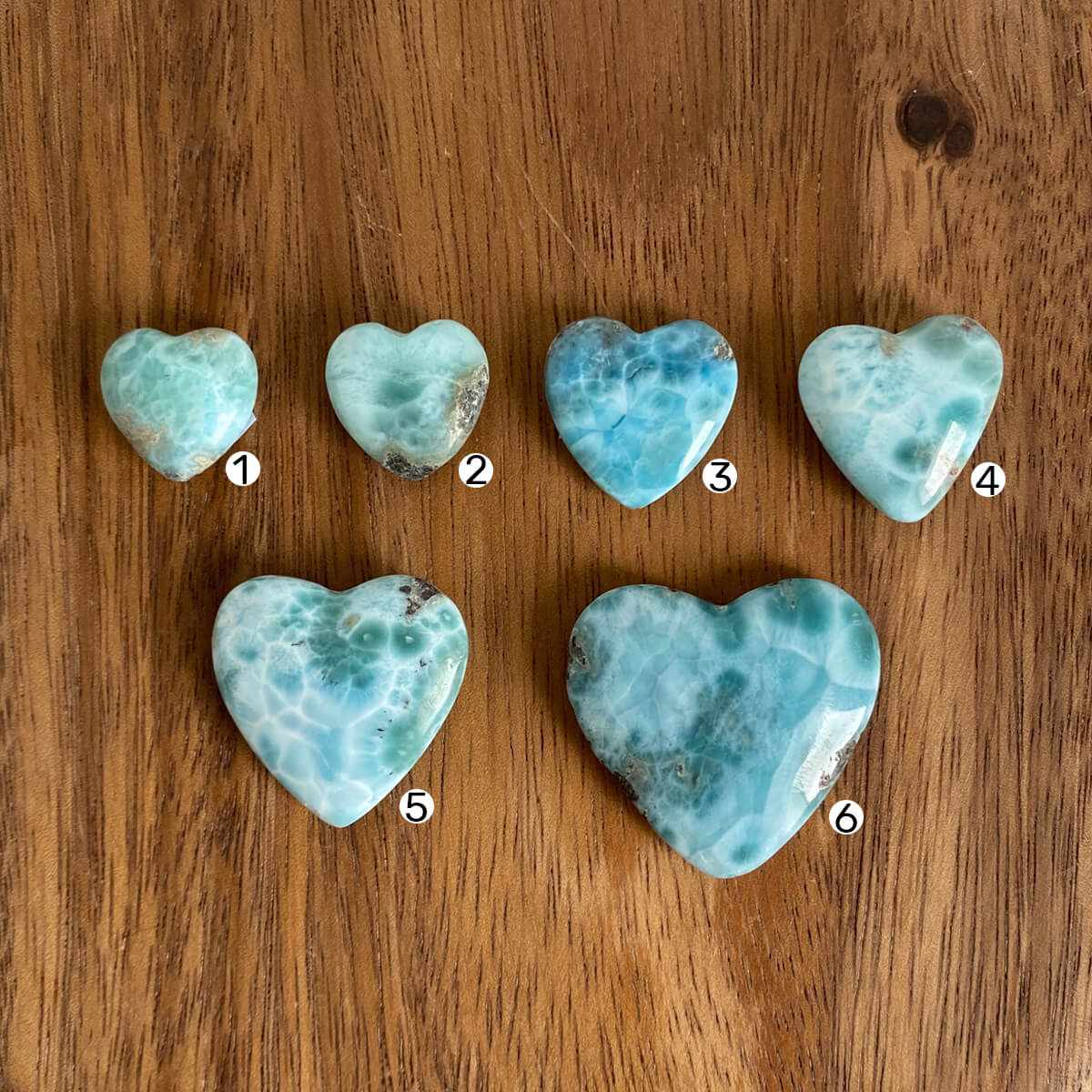corazones de larimar