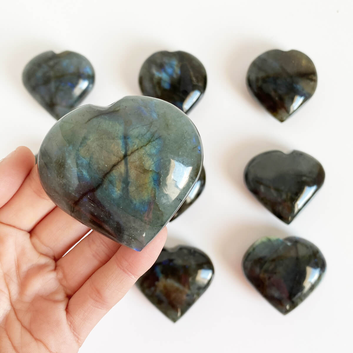 corazón de labradorita