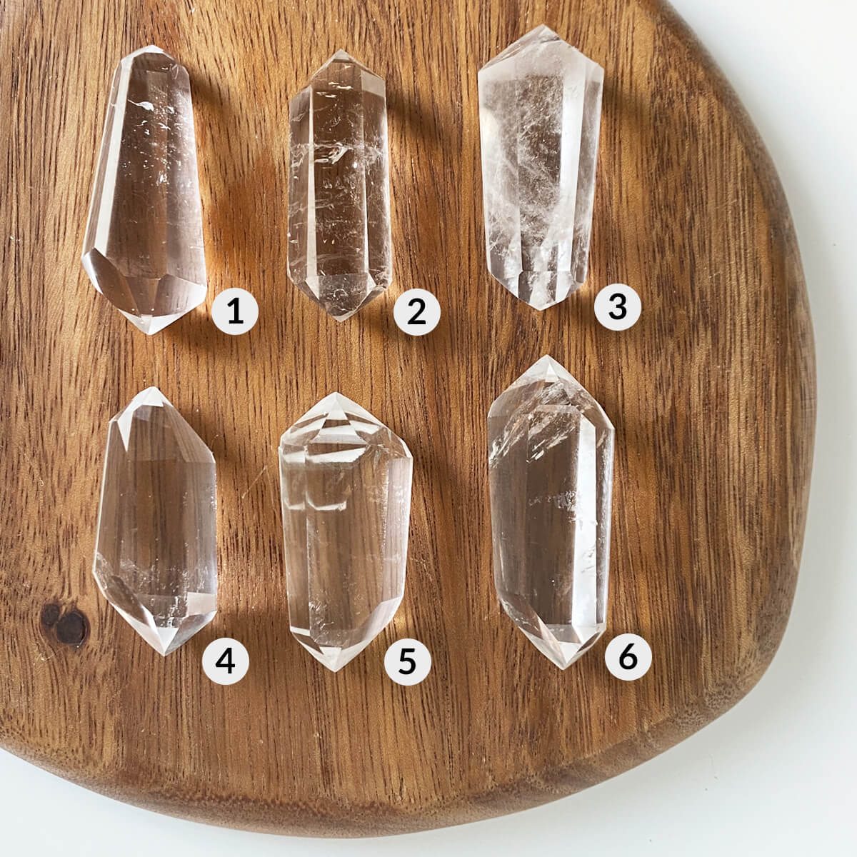 cuarzo cristal biterminado