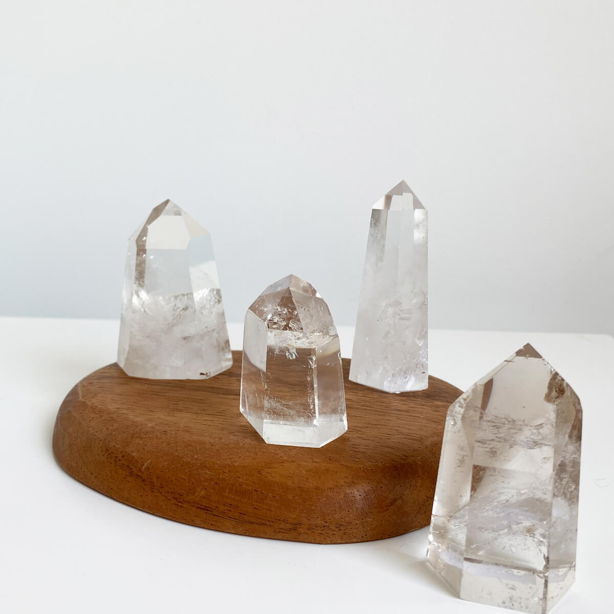 punta de cuarzo cristal pequeña