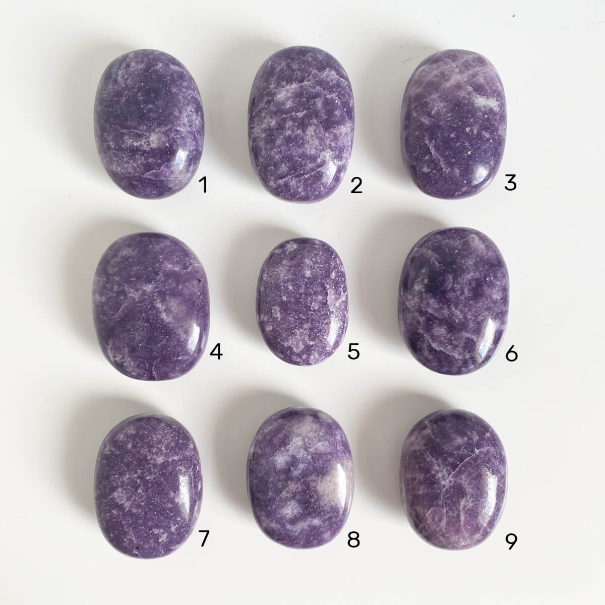 rodados de lepidolita grandes