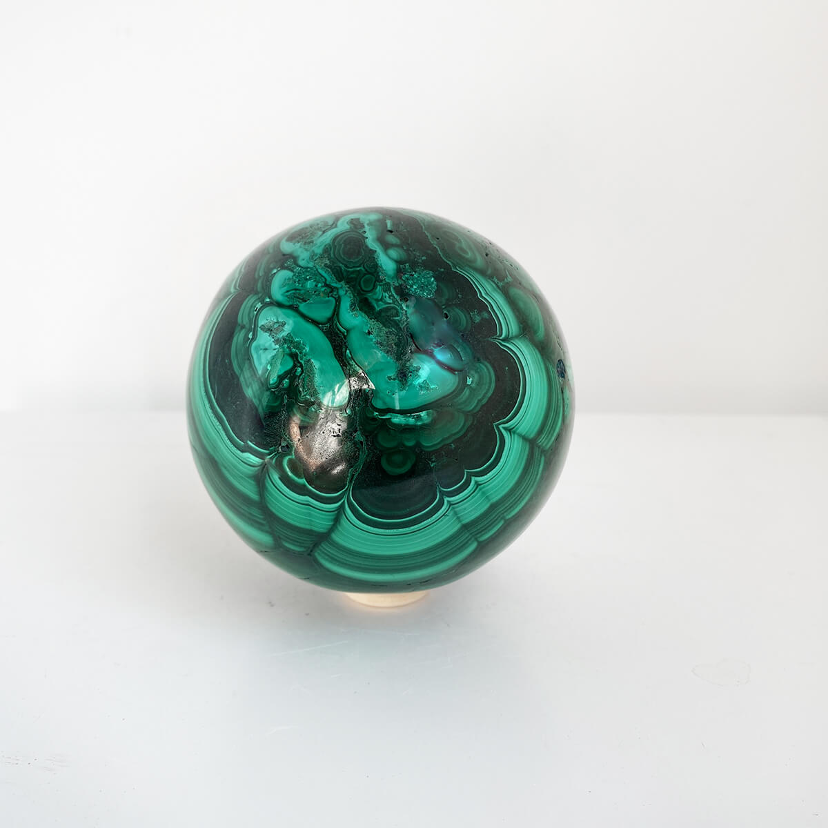 Esfera de malaquita grande