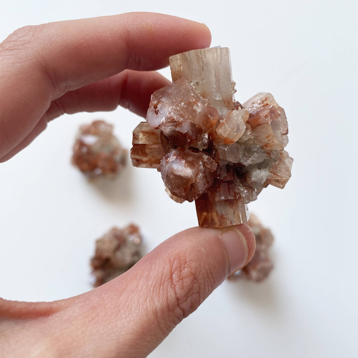 aragonito gris estrellado