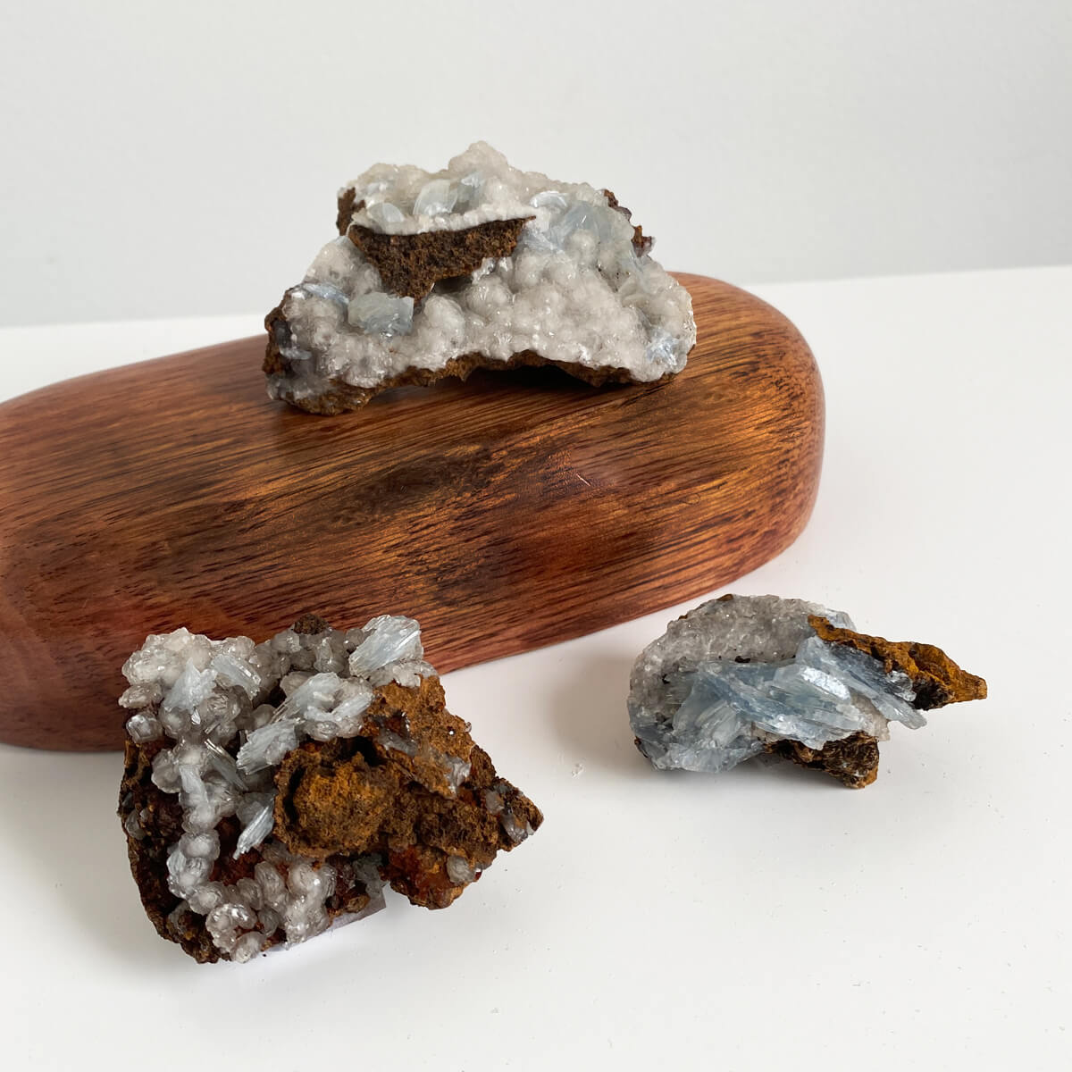 drusa de barita azul mediana