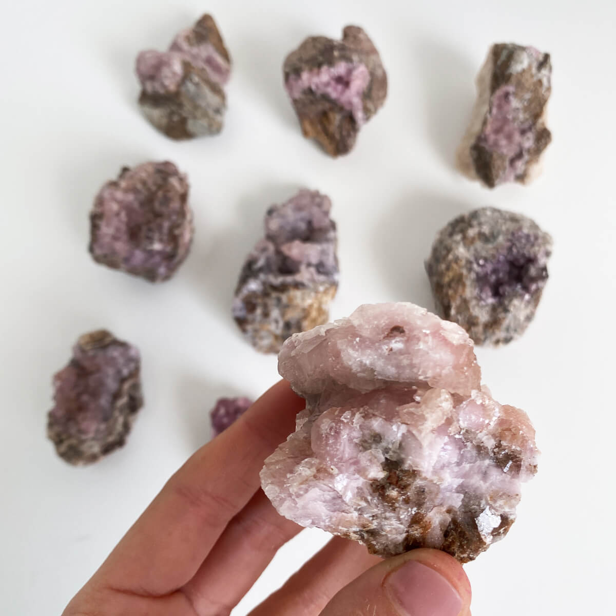 drusa de cobaltocalcita pequeña