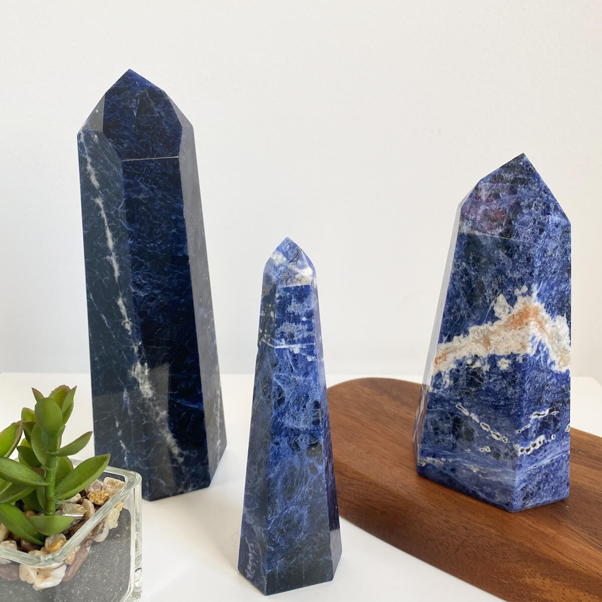 punta de sodalita extra grande