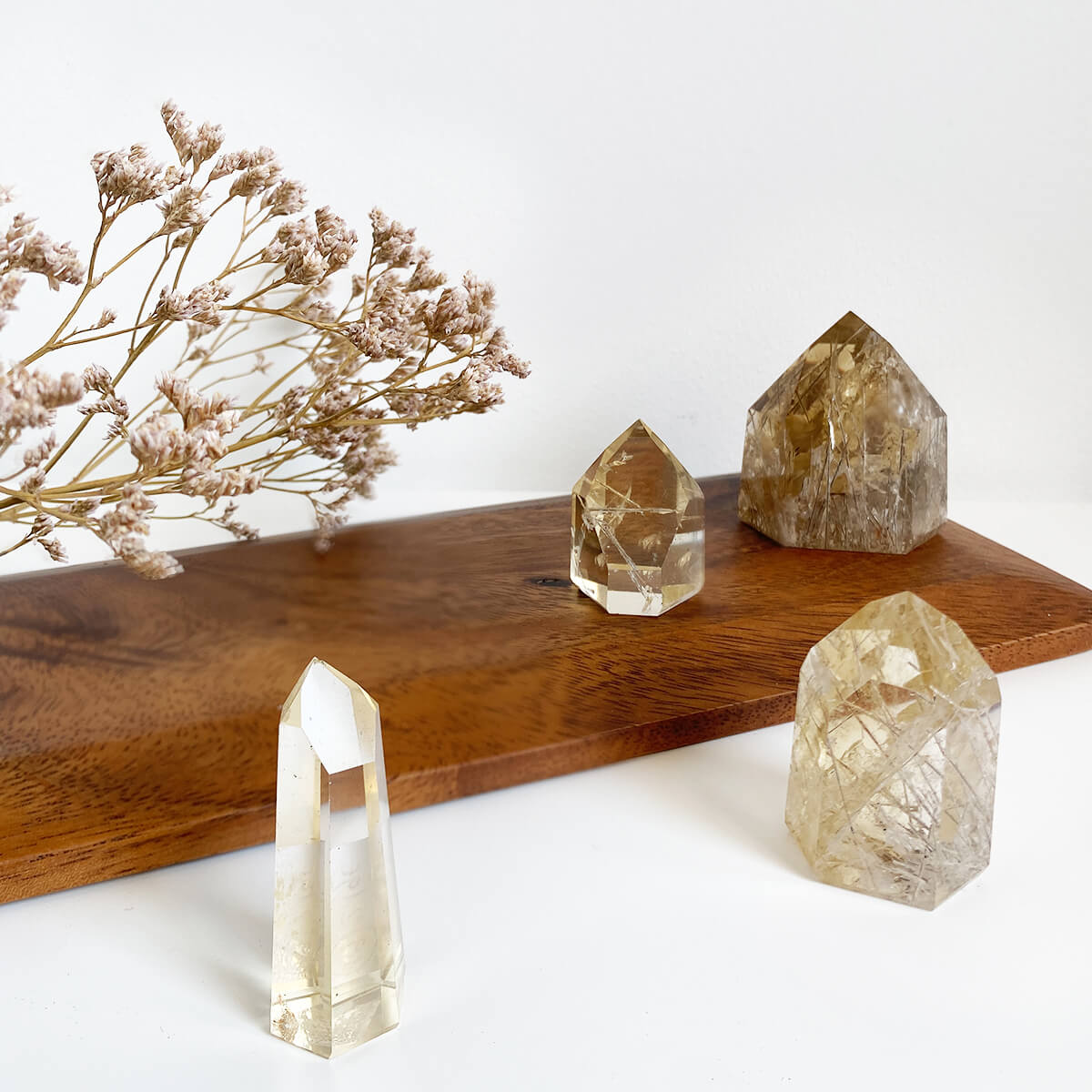 Punta de citrino rutilado pequeña