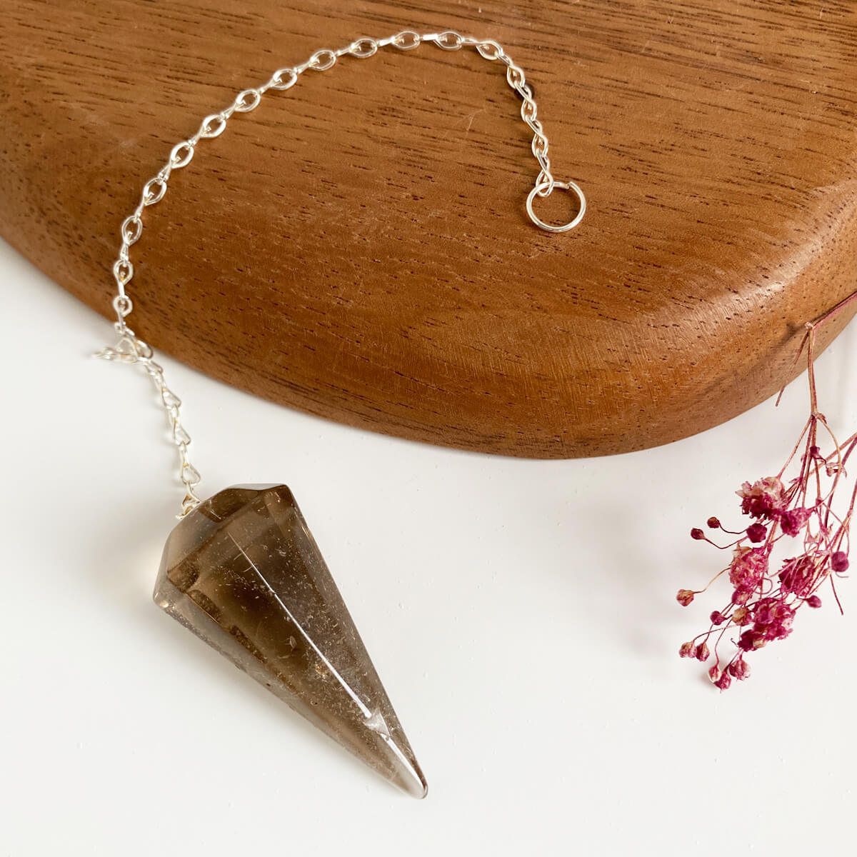 péndulo de cuarzo ahumado básico 2