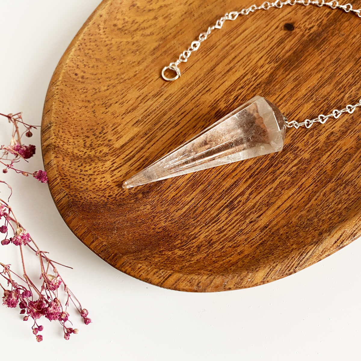 péndulo de cuarzo cristal básico