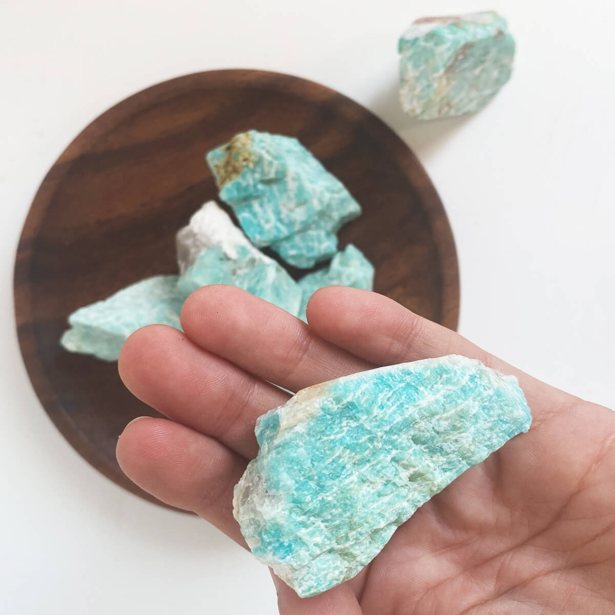Amazonita en bruto pequeña