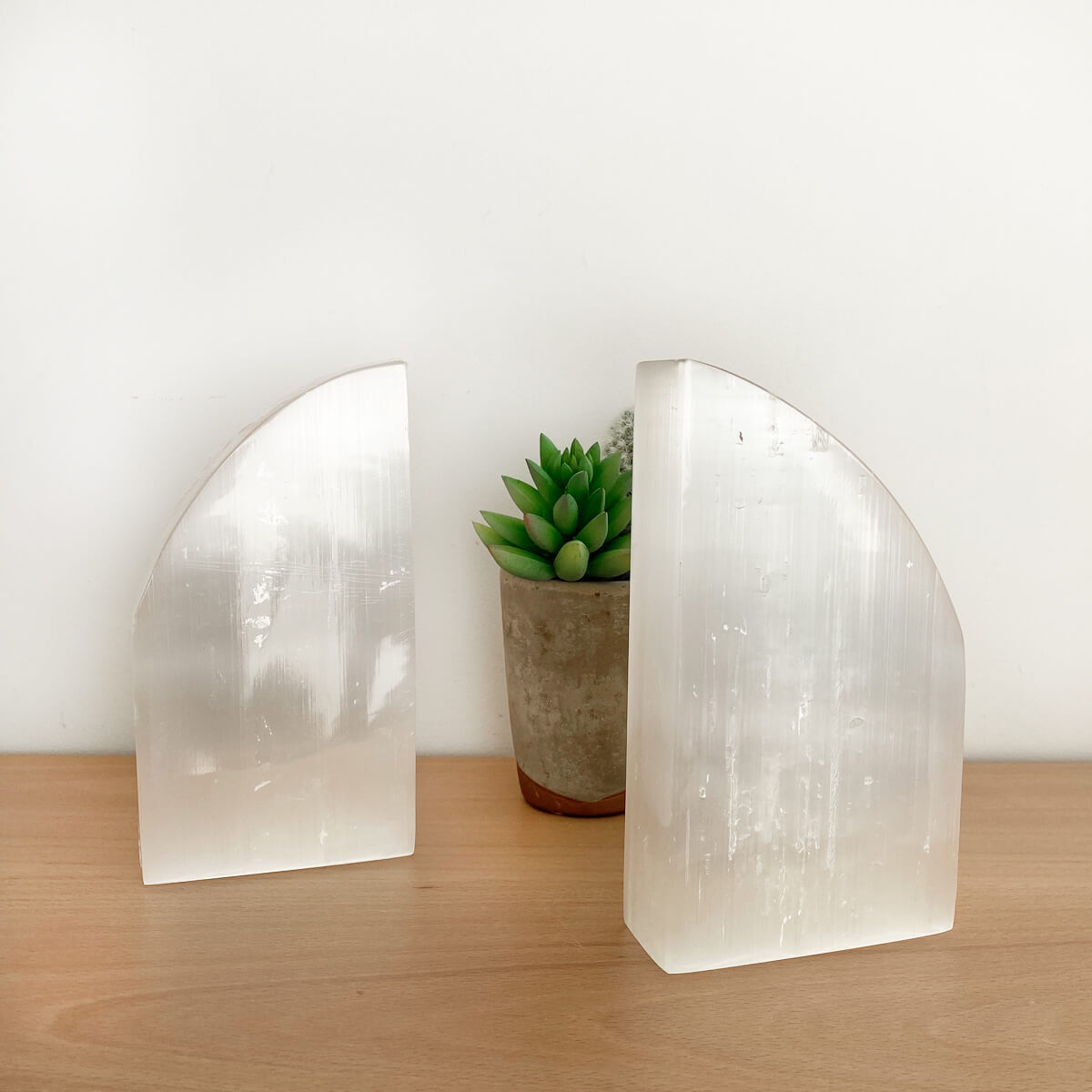 sujetalibros pulido de selenita