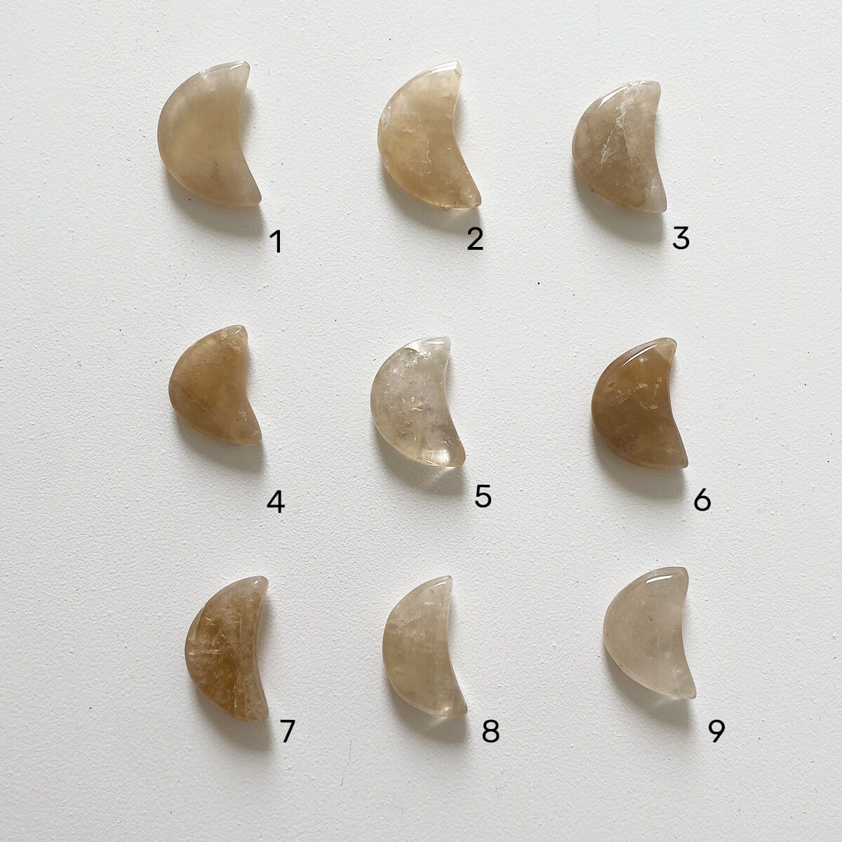 citrino con forma de luna