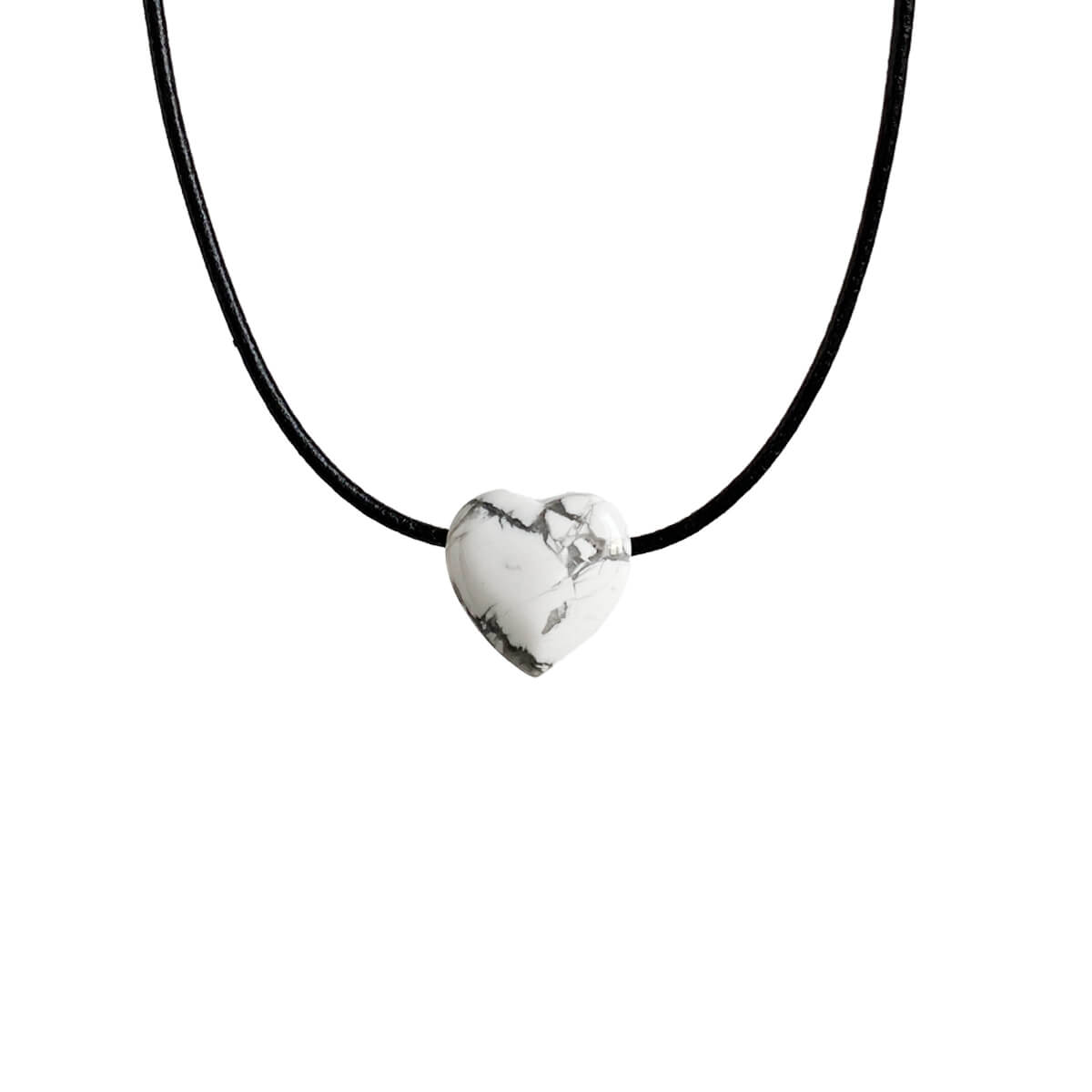 Colgante corazón de howlita