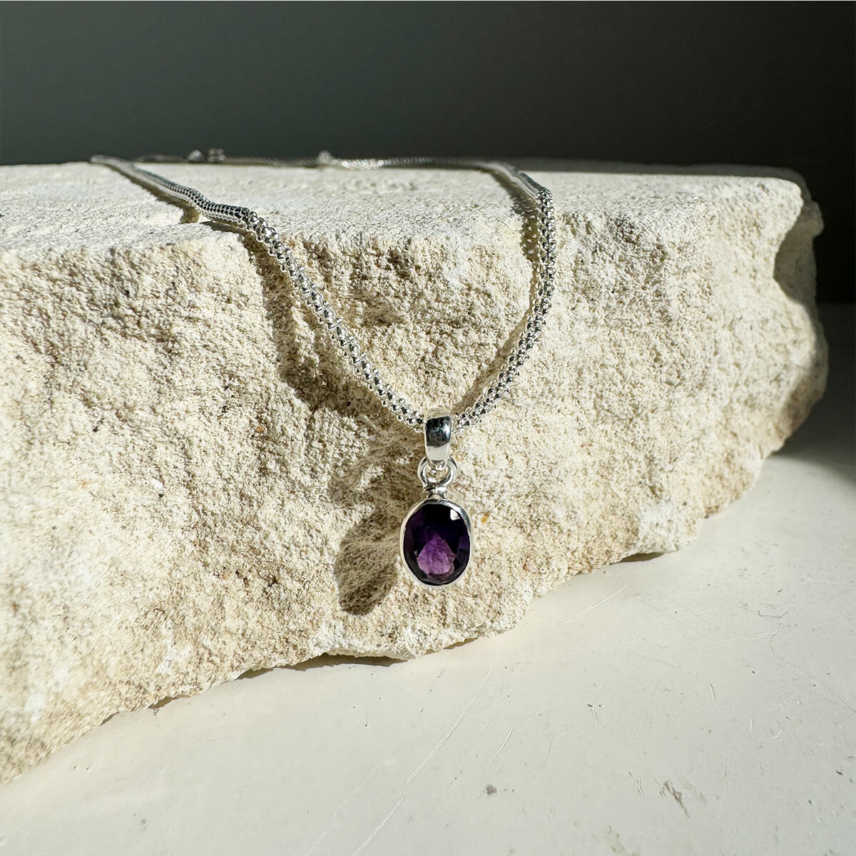 Colgante de amatista redondo 1
