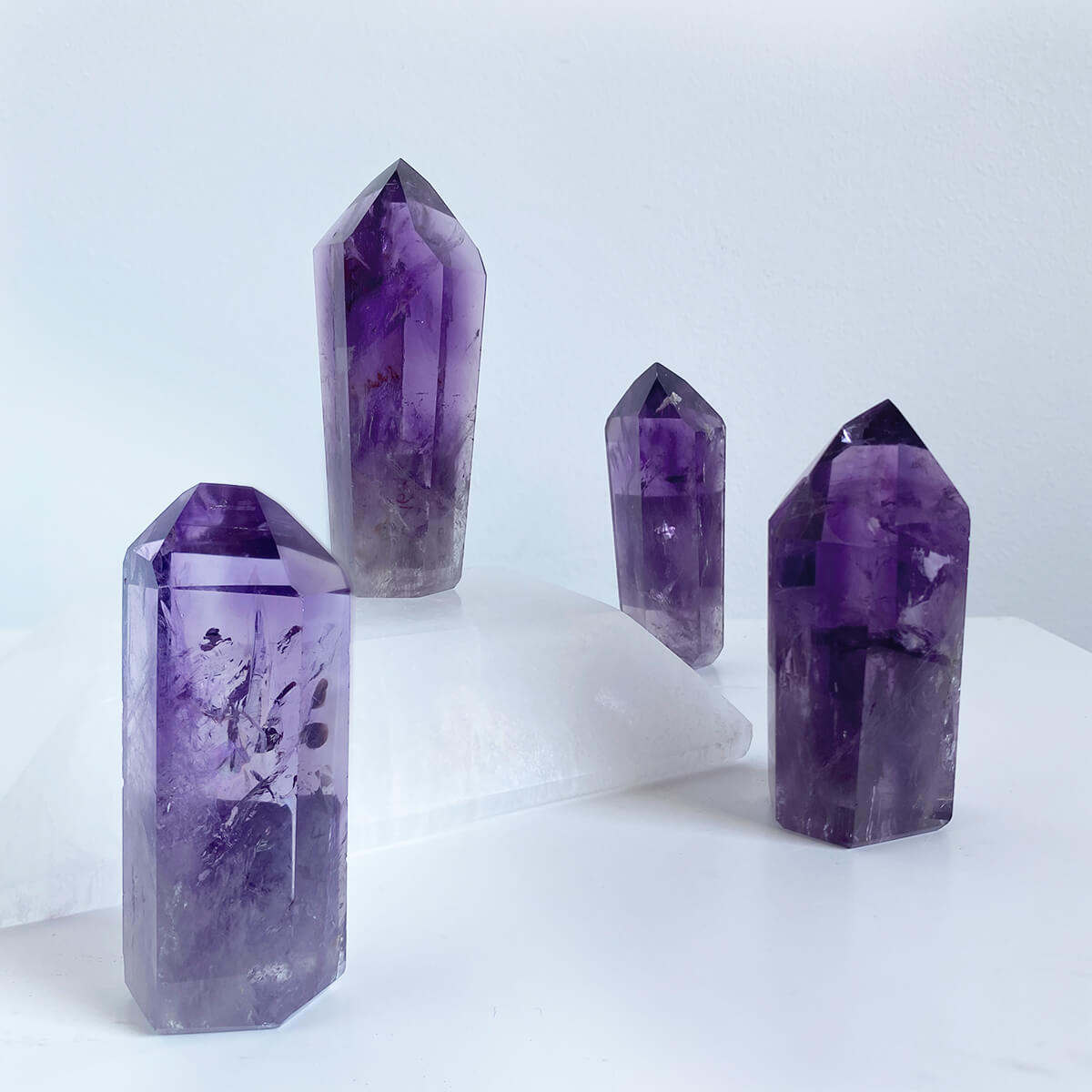 Punta de amatista mediana extra