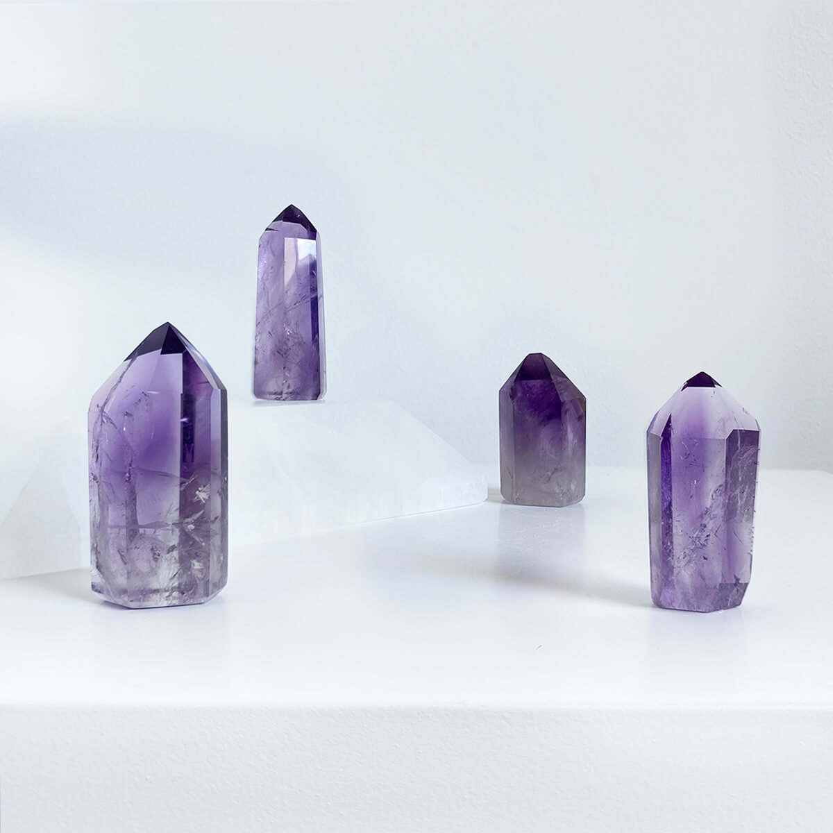 Punta de amatista pequeña extra