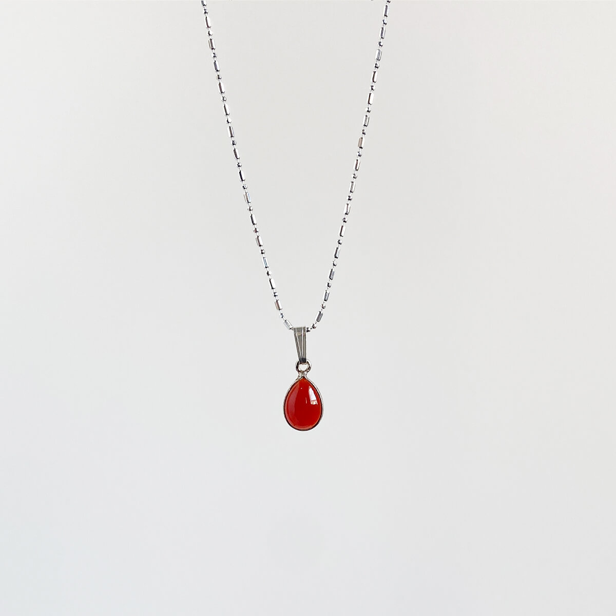 colgante de ágata cornalina lágrima