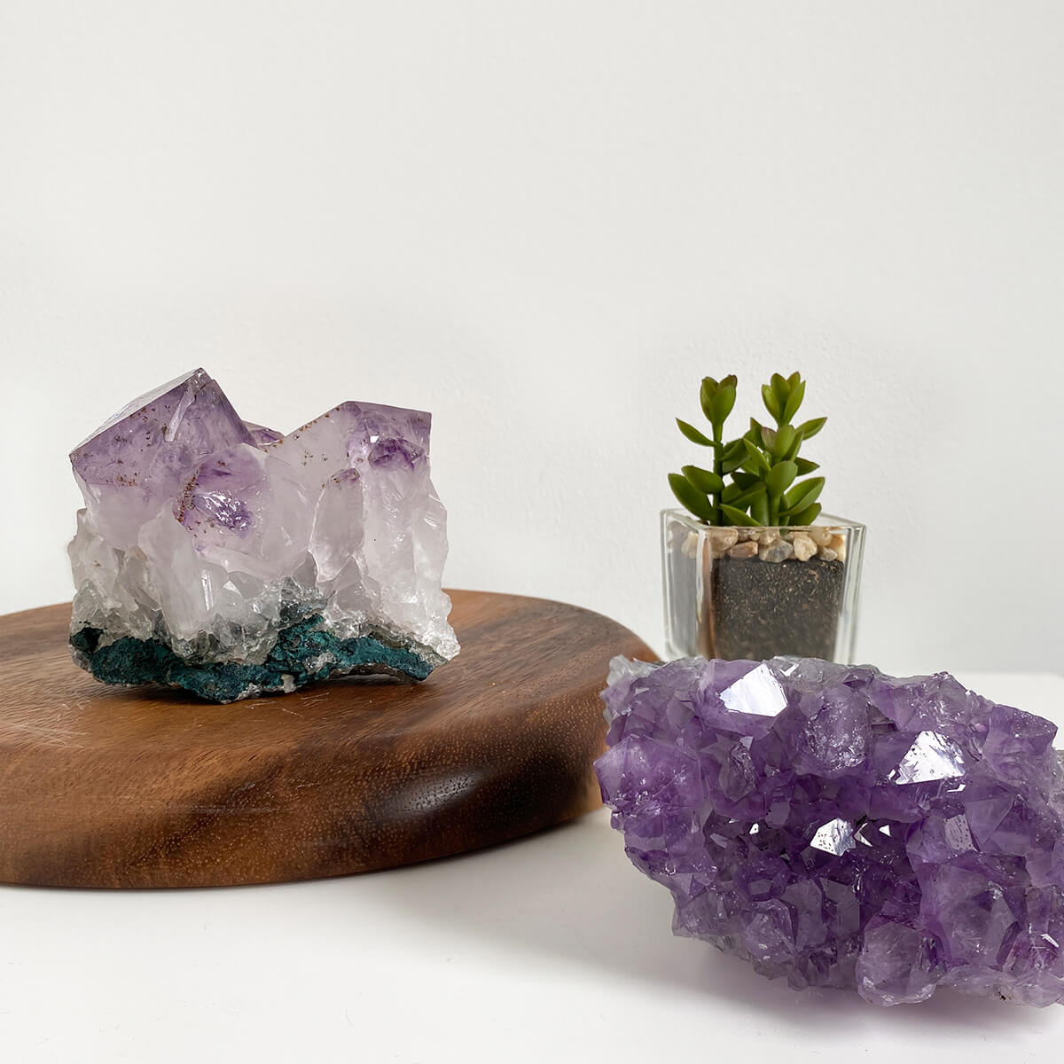 drusa de amatista horizontal media